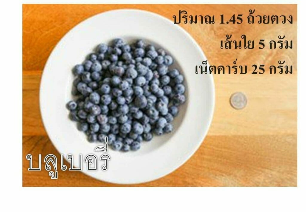 บลูเบอรี่ เน็ตคาร์บ 25 กรัม